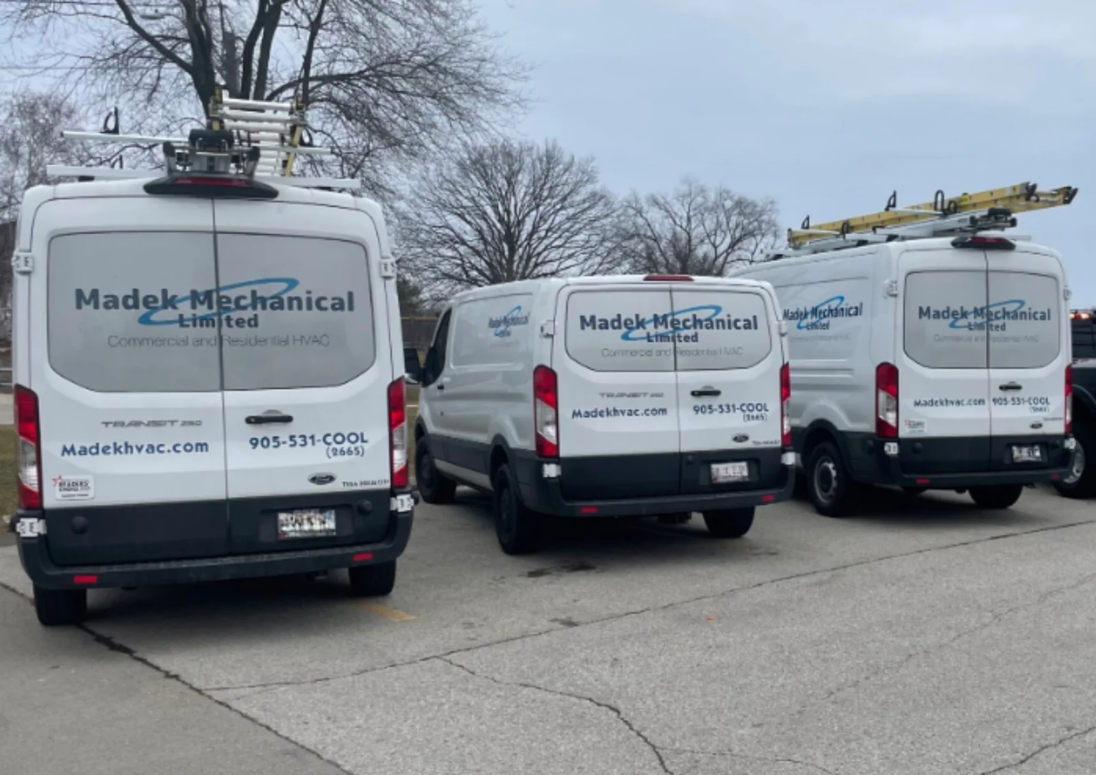 Madek Mechanical Ltd. service vans